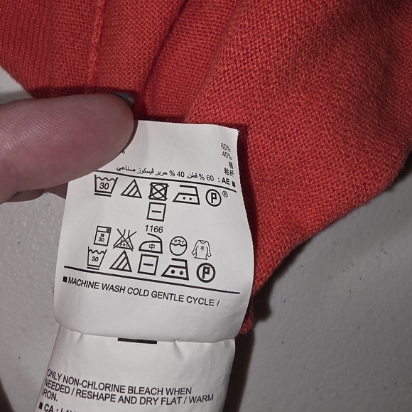 Old Navy Women's Coral Open Front Cardigan Lightweight Knit Sweater XL Cotton - Picture 5 of 8